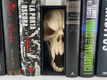 Декоративна вставка на книжкову полицю Череп Дракона. Aivory id_15964 фото