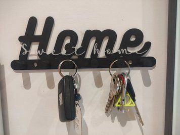 Настінний ключниця "Home Sweet Home" &ndash; функціональний аксесуар для дому. Aivory id_11813 фото
